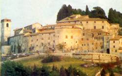 Vista dall'esterno del castello di Fumone